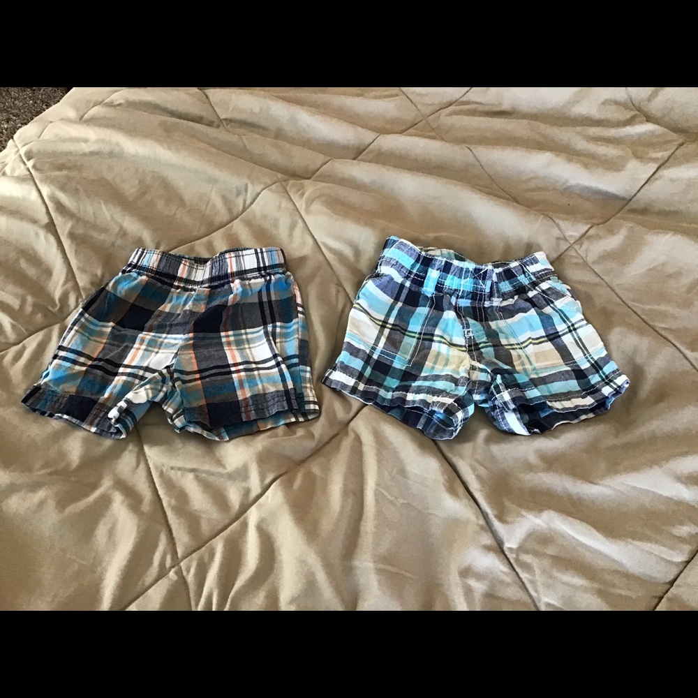 Baby boy plaid shorts